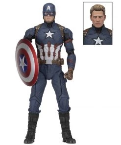 NECA Marvel Captain America: Civil War - Captain America 1/4 Scale Figure