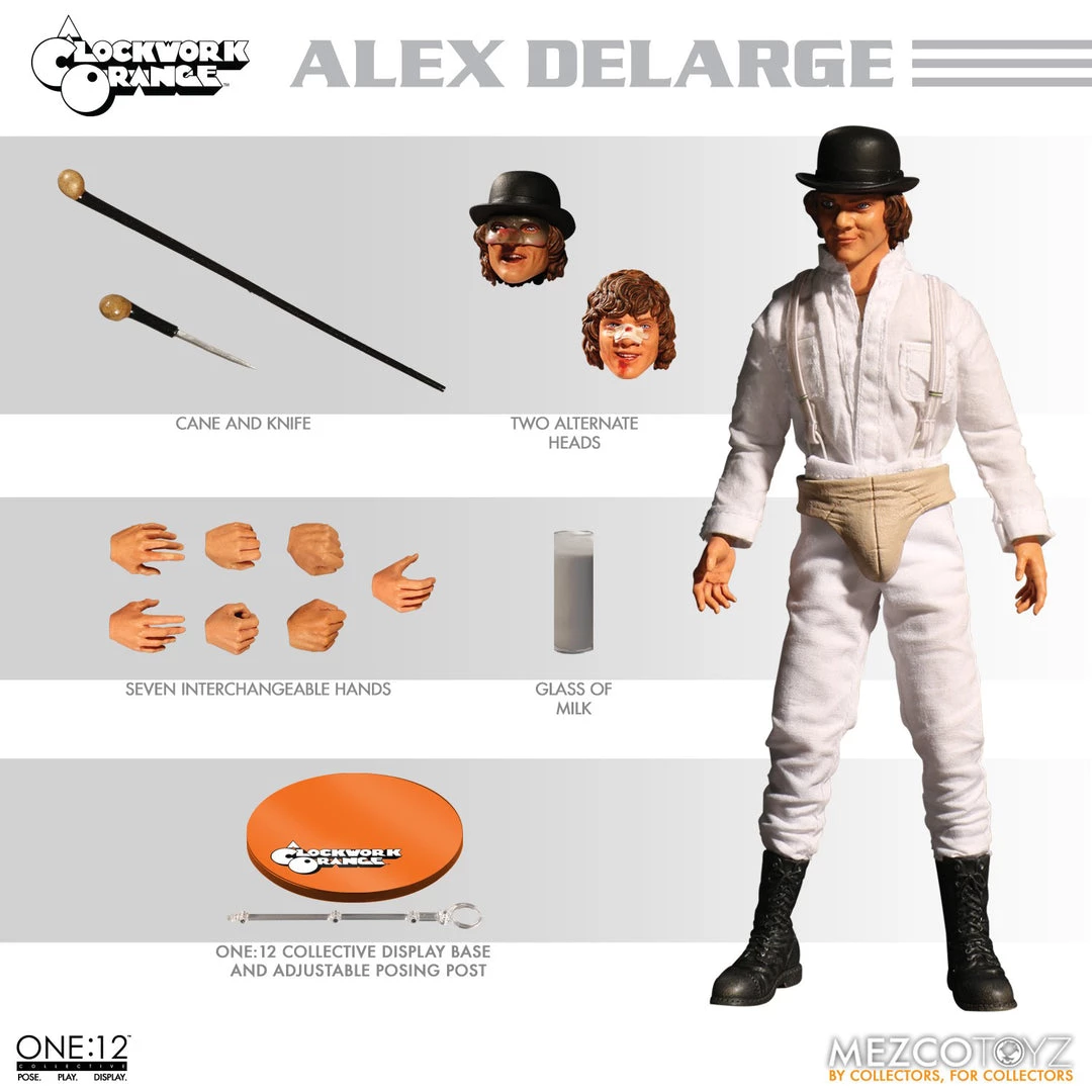 Mezco A Clockwork Orange Collective Alex DeLarge Action Figure 4 Mezco A Clockwork Orange Collective Alex DeLarge Action Figure