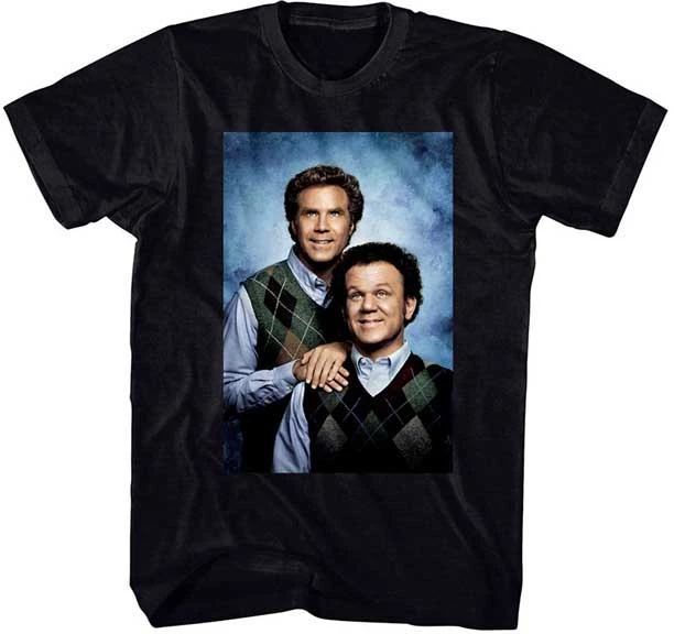 T-Line Movies Step Brothers Heather T-Shirt Portrait Black Tee 3 T-Line Movies Step Brothers Heather T-Shirt Portrait Black Tee