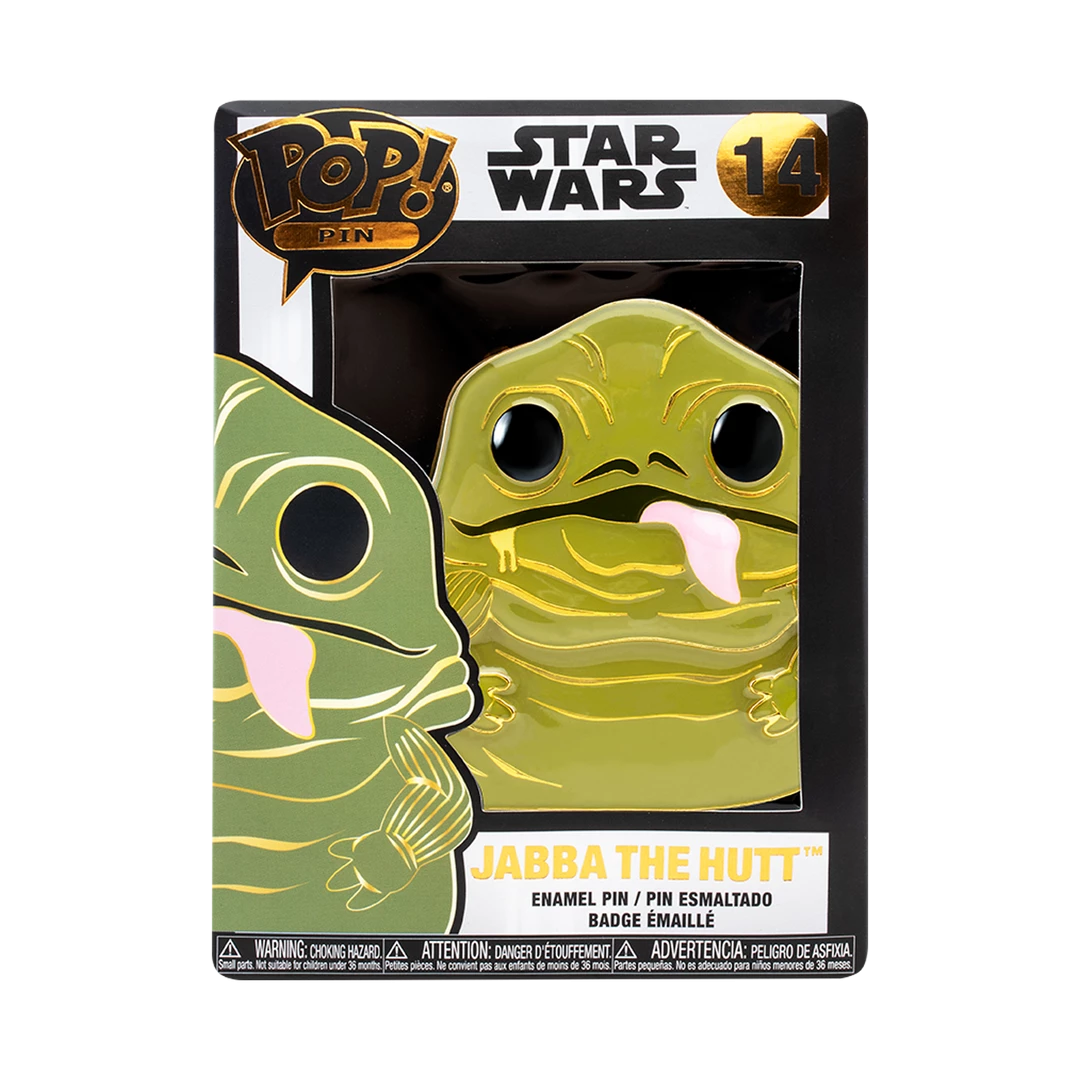 Funko Pop! Pin Star Wars - Jabba The Hutt W/ Chase 3 Funko Pop! Pin Star Wars - Jabba The Hutt W/ Chase