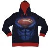 Bioworld Superman Man Of Steel Costume Zipper Hoodie DC Comics