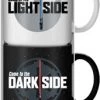 Silver Buffalo Star Wars Light & Dark Side 2pk 13oz Ceramic Mug Stack