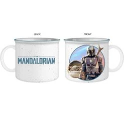 Silver Buffalo Star Wars The Mandalorian & The Child 20oz Ceramic Camper Mug