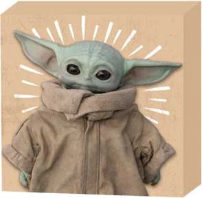 Silver Buffalo Star Wars The Mandalorian The Child Burst 6''x 6'' X 1.5 Wood Box Sign 3 Silver Buffalo Star Wars The Mandalorian The Child Burst 6''x 6'' X 1.5 Wood Box Sign