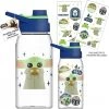 Silver Buffalo Disney Star Wars Mandolorian The Child 20oz Hinged Handle Plastic Water Bottle W Sticker