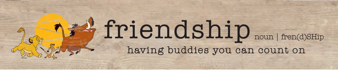 Open Road Brands Disney Lion King Friendship Wooden Wall Art Sign 3 Open Road Brands Disney Lion King Friendship Wooden Wall Art Sign