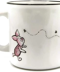 Silver Buffalo Winnie The Pooh But First Hunny Ceramic Camper Mug, White