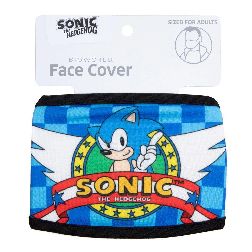 Bioworld Sonic The Hedgehog Adjustable Reusable Face Cover 5 Bioworld Sonic The Hedgehog Adjustable Reusable Face Cover