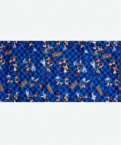 Bioworld Sonic Checkered Youth Neck Gaiter Sonic The Hedgehog
