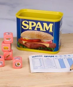 USAopoly Games Yahtzee Spam Can With Custom Dice 6 USAopoly Games Yahtzee Spam Can With Custom Dice