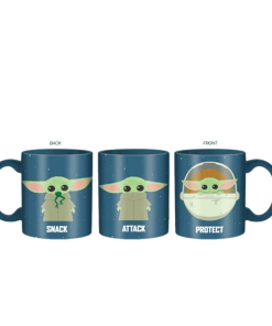 Silver Buffalo Star Wars The Mandalorian The Child Protect Attack Snack Mug Disney