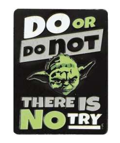 Open Road Brands Disney Star Wars Yoda Do Or Do Not Embossed Tin Magnet
