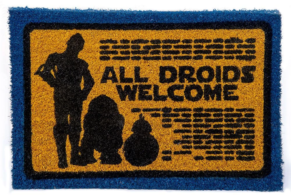 Pyramid America Star Wars: All Droids Welcome Doormat 3 Pyramid America Star Wars: All Droids Welcome Doormat