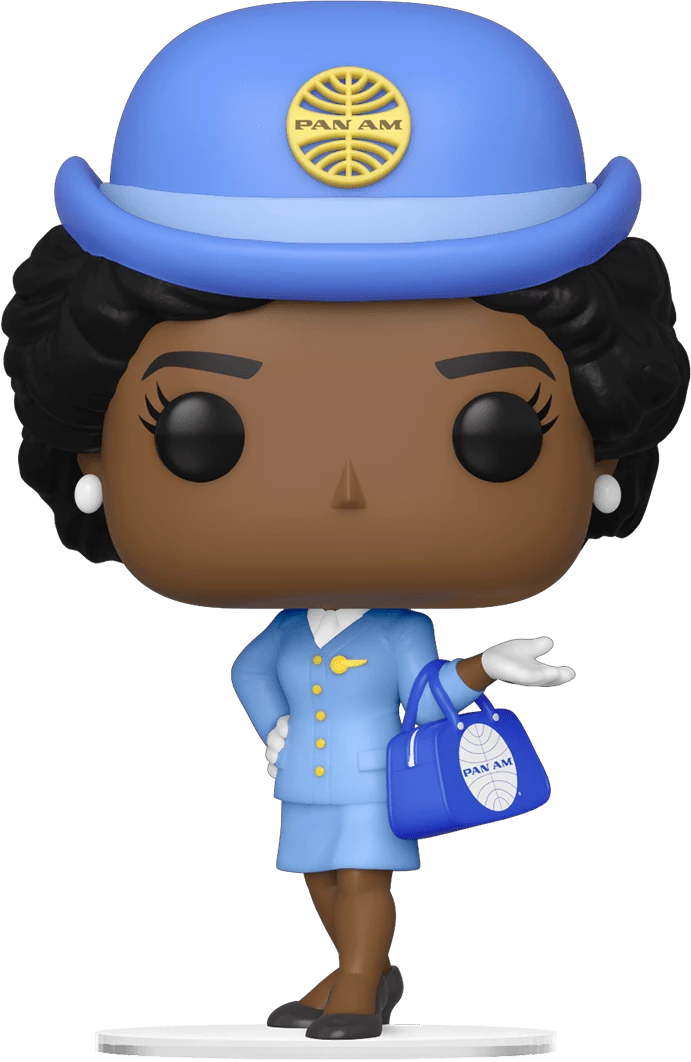 Funko Pops! Funko POP: Pan Am: Stewardess With Blue Bag POP Vinyl Figure 5 Funko Pops! Funko POP: Pan Am: Stewardess With Blue Bag POP Vinyl Figure