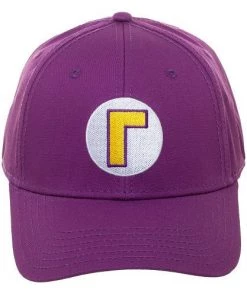 Bioworld Super Mario - Waluigi Flex Fit Baseball Cap (OSFM)