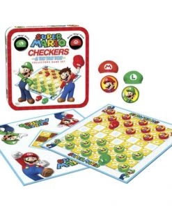 USAopoly Super Mario Checkers & Tic Tac Toe Mario Series