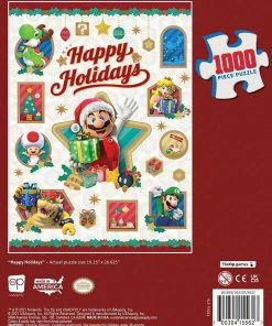 USAopoly Mario Series Super Mario: Happy Holidays 1000 Piece Puzzle