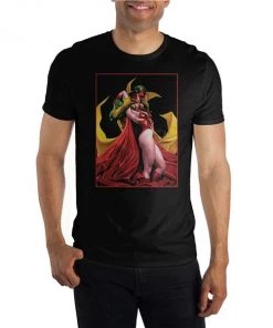 Bioworld Marvel Vision And Wanda Classic Comic Art Image T-Shirt
