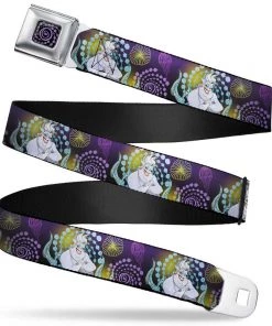 Buckle-Down The Little Mermaid Ursula Swirl Full Color Seatbelt Belt
