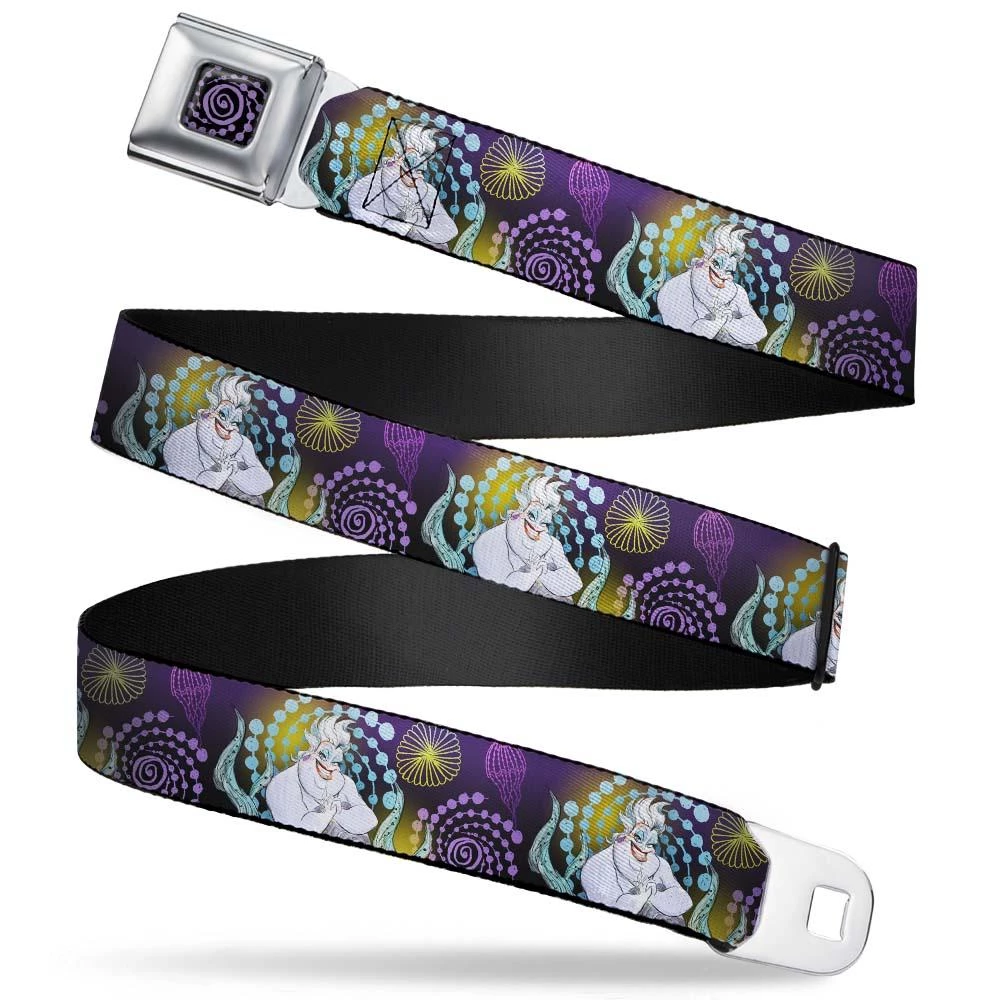 Buckle-Down The Little Mermaid Ursula Swirl Full Color Seatbelt Belt 3 Buckle-Down The Little Mermaid Ursula Swirl Full Color Seatbelt Belt