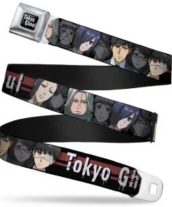 Buckle-Down Tokyo Ghoul Characters Full Color Seat Belt Buckle Belt