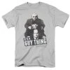 Trevco Movies Three Stooges Slapstick Comedic Group Icons It's A Guy Thing Adult T-Shirt