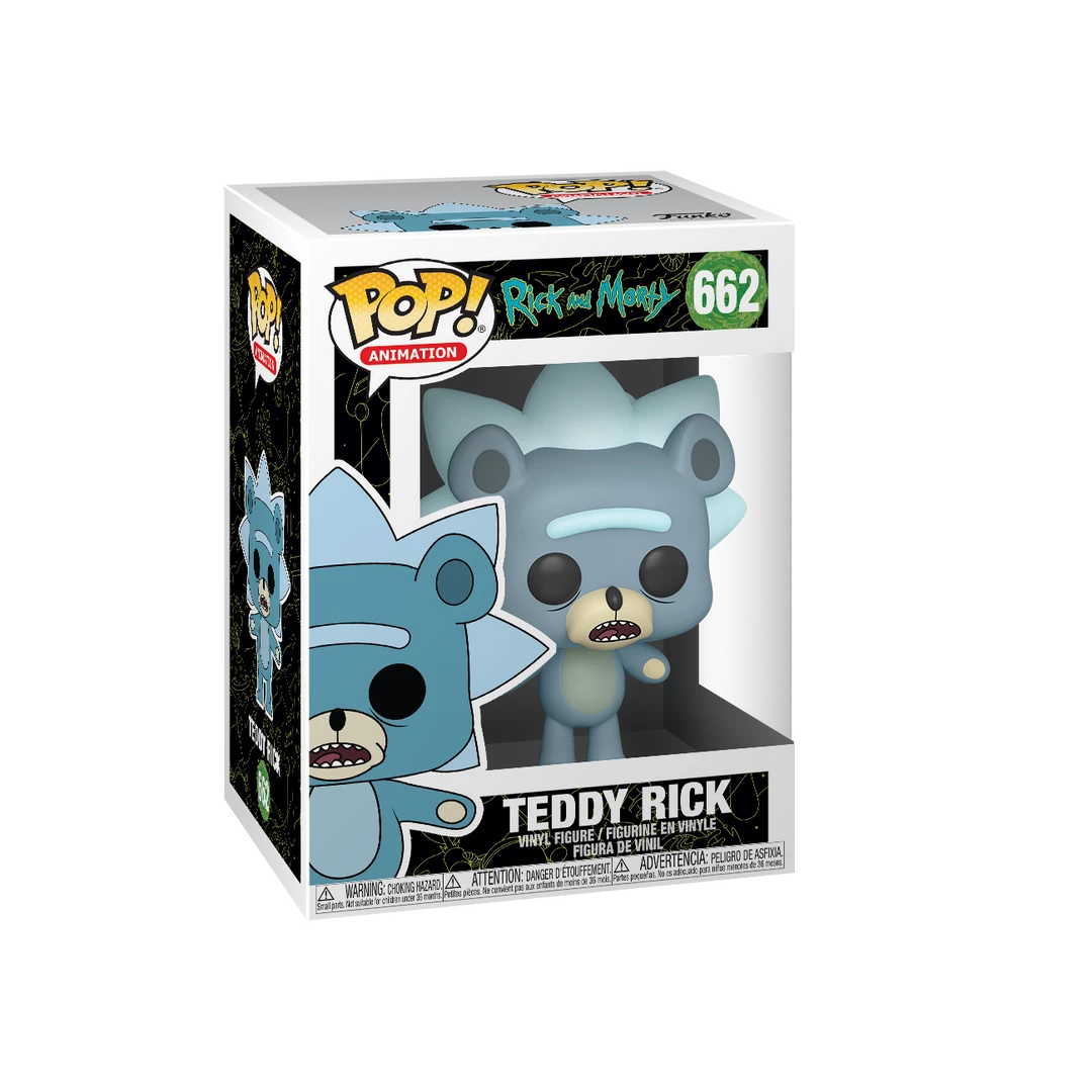Funko Pop Animation: Rick And Morty: Teddy Rick 3 Funko Pop Animation: Rick And Morty: Teddy Rick