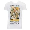 T-Line The Office Men's Battlestar Galactica White Cotton T-shirt TV Series