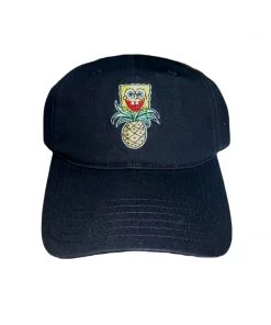 Danielle Nicole Spongebob Gold Lurex Pineapple Dad Cap Hat