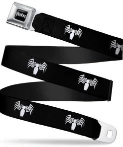 Buckle-Down Marve Universe- Venom Spider Logo Seatbelt Buckles Belt