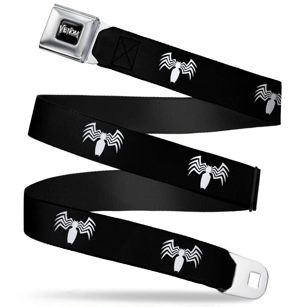 Buckle-Down Marve Universe- Venom Spider Logo Seatbelt Buckles Belt 3 Buckle-Down Marve Universe- Venom Spider Logo Seatbelt Buckles Belt