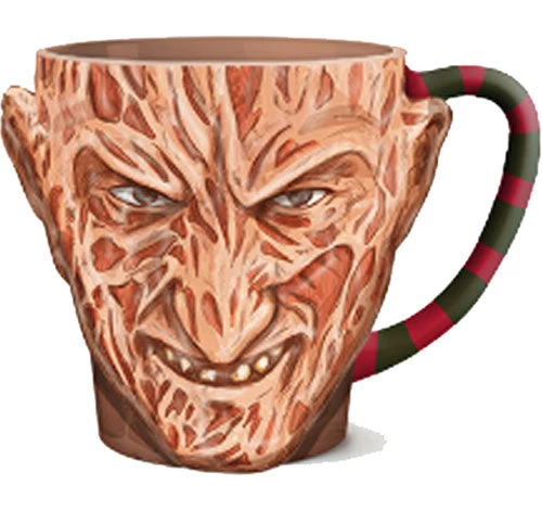 Silver Buffalo Nightmare On Elm Street Freddy Head W/ Lid Ceramic 3D Sculped Mug Movies 3 Silver Buffalo Nightmare On Elm Street Freddy Head W/ Lid Ceramic 3D Sculped Mug Movies