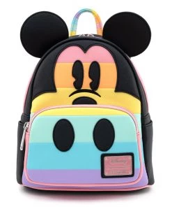 Loungefly Mickey Mouse Pastel Rainbow Mini Backpack