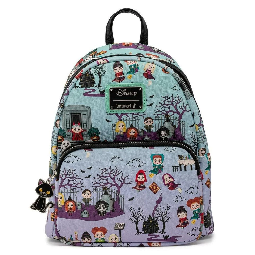 Loungefly Disney Hocus Pocus Scene All Of Print Mini Backpack 3 Loungefly Disney Hocus Pocus Scene All Of Print Mini Backpack