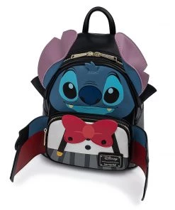 Loungefly Disney Lilo & Stitch: Vampire Stitch Bow-Tie Mini Backpack
