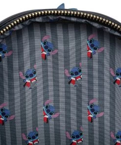 Loungefly Disney Lilo & Stitch: Vampire Stitch Bow-Tie Mini Backpack