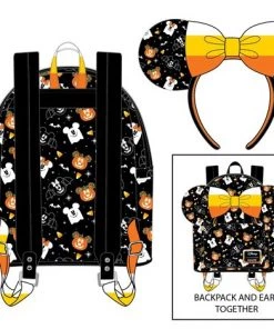 Loungefly Disney Spooky Mickey Mouse Mini Backpack And Headband Set 9 Loungefly Disney Spooky Mickey Mouse Mini Backpack And Headband Set