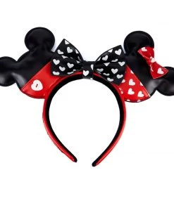 Loungefly Mickey Mouse And Minnie Mouse Valentines Ears Headband