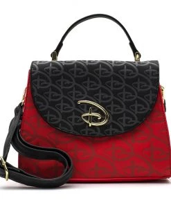 Disney Logo Mickey Mouse Inspired Debossed Crossbody Bag Loungefly