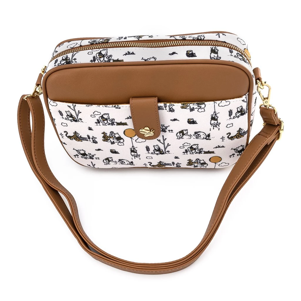 Loungefly Winnie The Pooh Line Drawing Crossbody 4 Loungefly Winnie The Pooh Line Drawing Crossbody