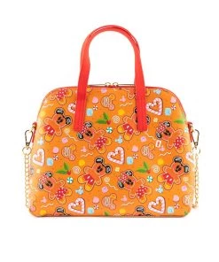 Loungefly Disney Seasonal Ginger Bread Aop Crossbody Bag