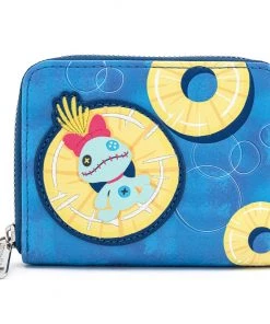 Loungefly Disney Pineapple Floaty Stitch Zip Wallet