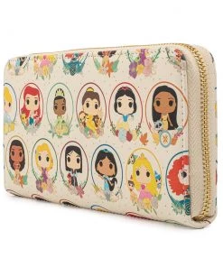Loungefly Pop By Disney Princess Circles Zip Around Wallet