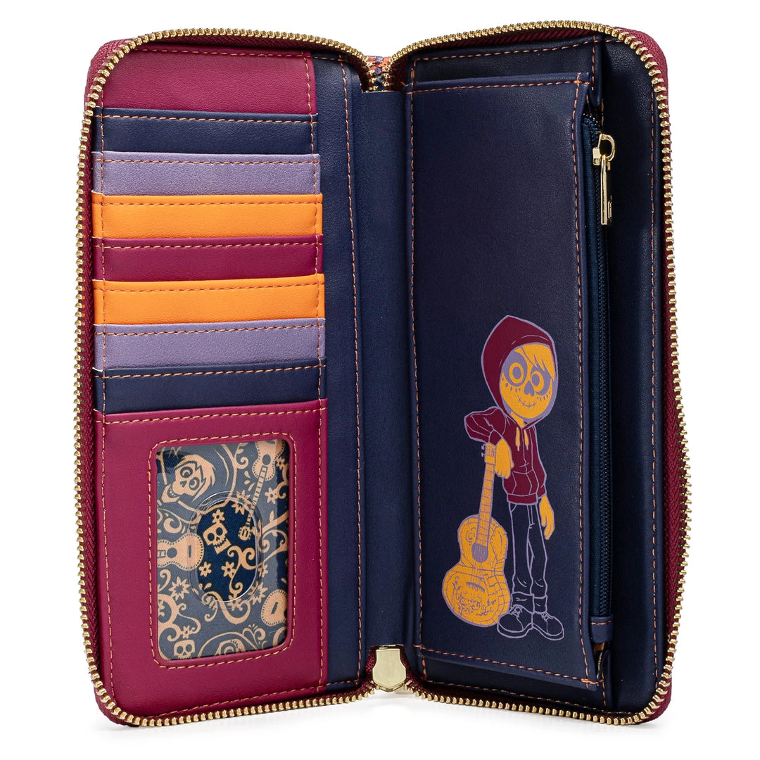 Loungefly Disney Pixar Coco Marigold Bridge Zip Around Wallet 4 Loungefly Disney Pixar Coco Marigold Bridge Zip Around Wallet