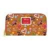 Loungefly Disney Ginger Bread AOP Zip Around Wallet.