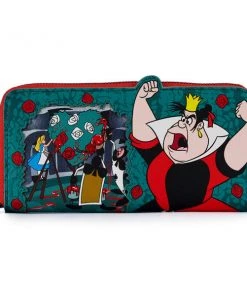 Loungefly Disney Villains Queen Of Hearts Scene Series Zip-Around Wallet