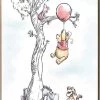 Silver Buffalo Winnie The Pooh Group Tree Scene Printed Wood Wall Sign