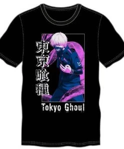 Bioworld Anime Tokyo Ghoul Bright Graphic Men's Black Crew T-shirt