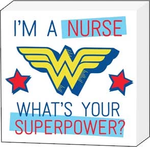 Silver Buffalo Dc Wonder Woman What's Your Superpower 6" X 6" X 1.5" Box Wall Sign 3 Silver Buffalo Dc Wonder Woman What's Your Superpower 6" X 6" X 1.5" Box Wall Sign