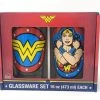 Silver Buffalo DC Comics Wonder Woman 2 Piece Set 16 Oz Glass Pint Glasses